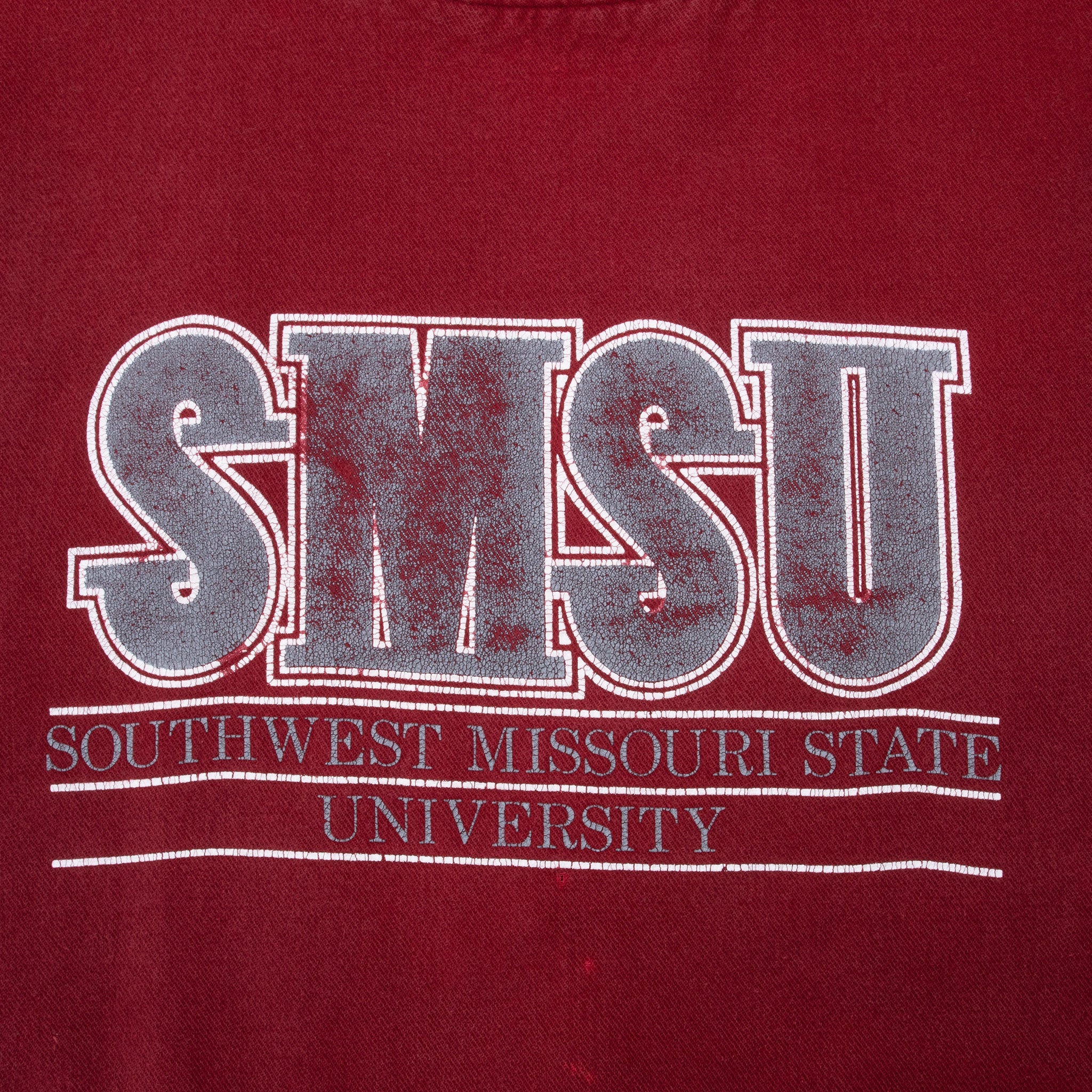 Vintage Southwest Missouri State University Turtle Neck Sweatshirt 1990S Size Large