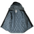 Open Adidas windbreaker showing gray diamond-quilted lining and interior neck label