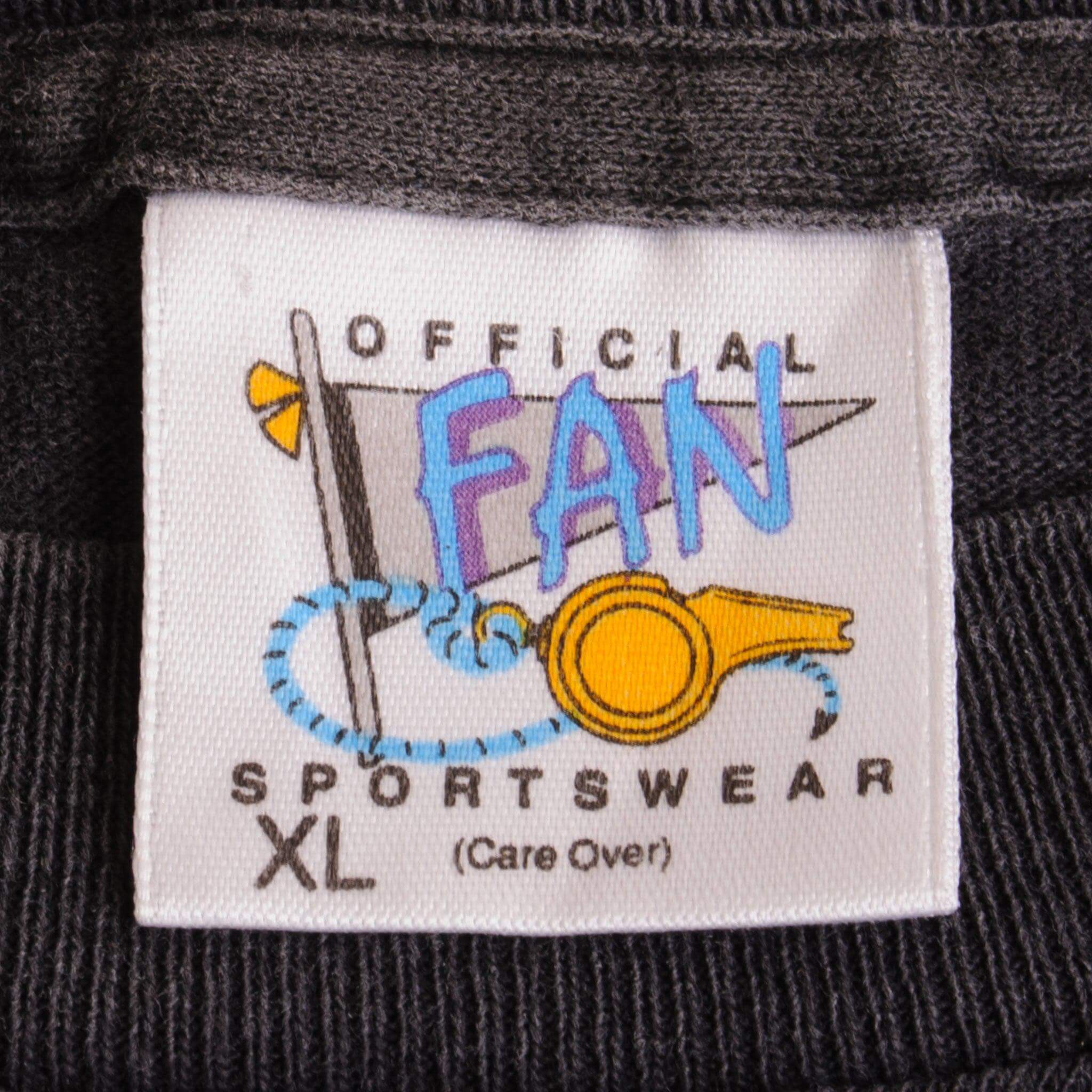 Vintage Black NFL Browns Tee Shirt Early 1994 Size XLarge Made In USA With Single Stitch Sleeves.