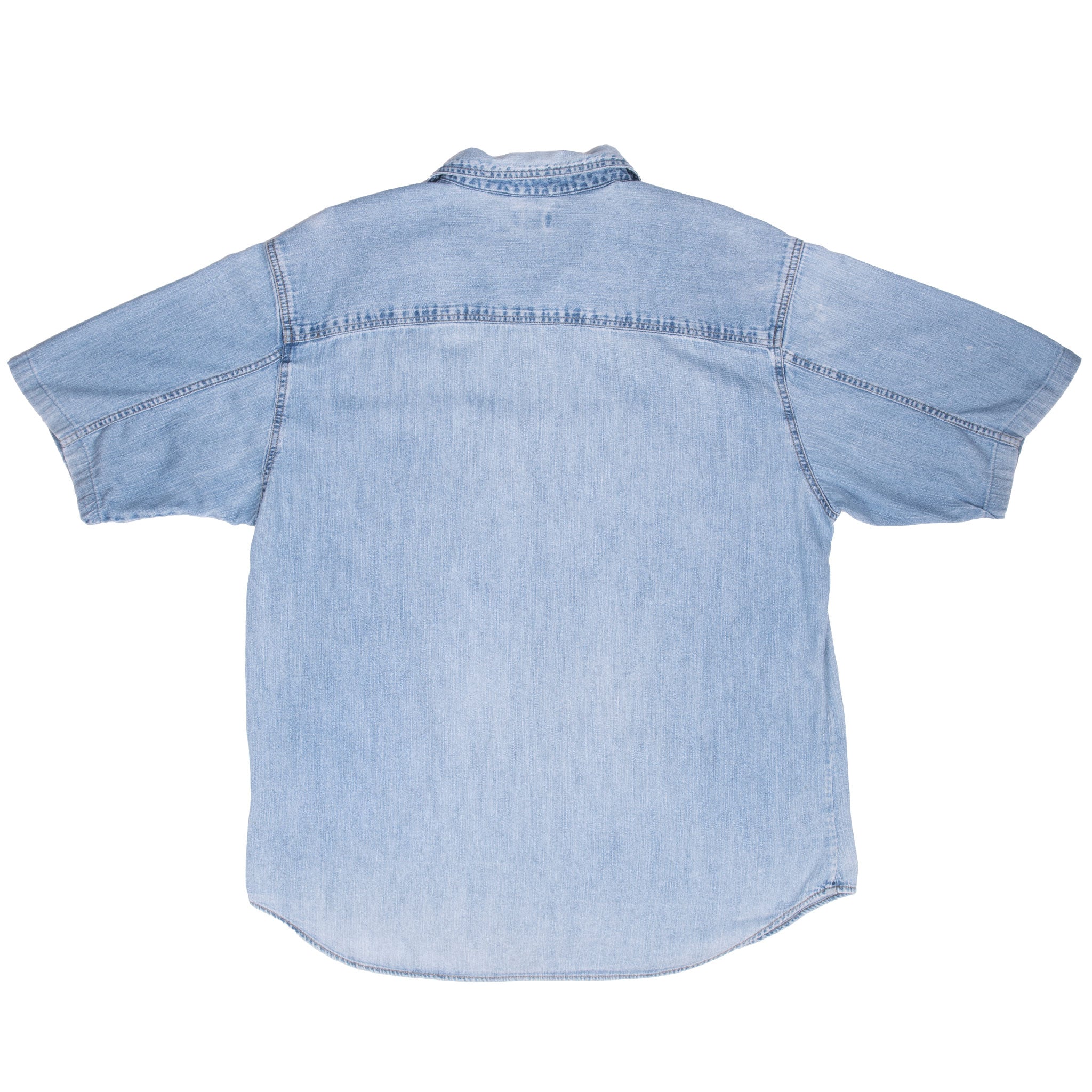 Vintage Levis Denim Short Sleeve Shirt Size XL 2000S