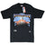 Full front of black Cleveland Cavaliers T-shirt with basketball graphic and hang tag