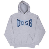 Vintage Ucsb Santa Barbara Grey Hoodie Sweatshirt 1990S Size Medium Made In Usa