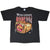 Full front view of black Wisconsin Badgers 1994 Rose Bowl T-shirt