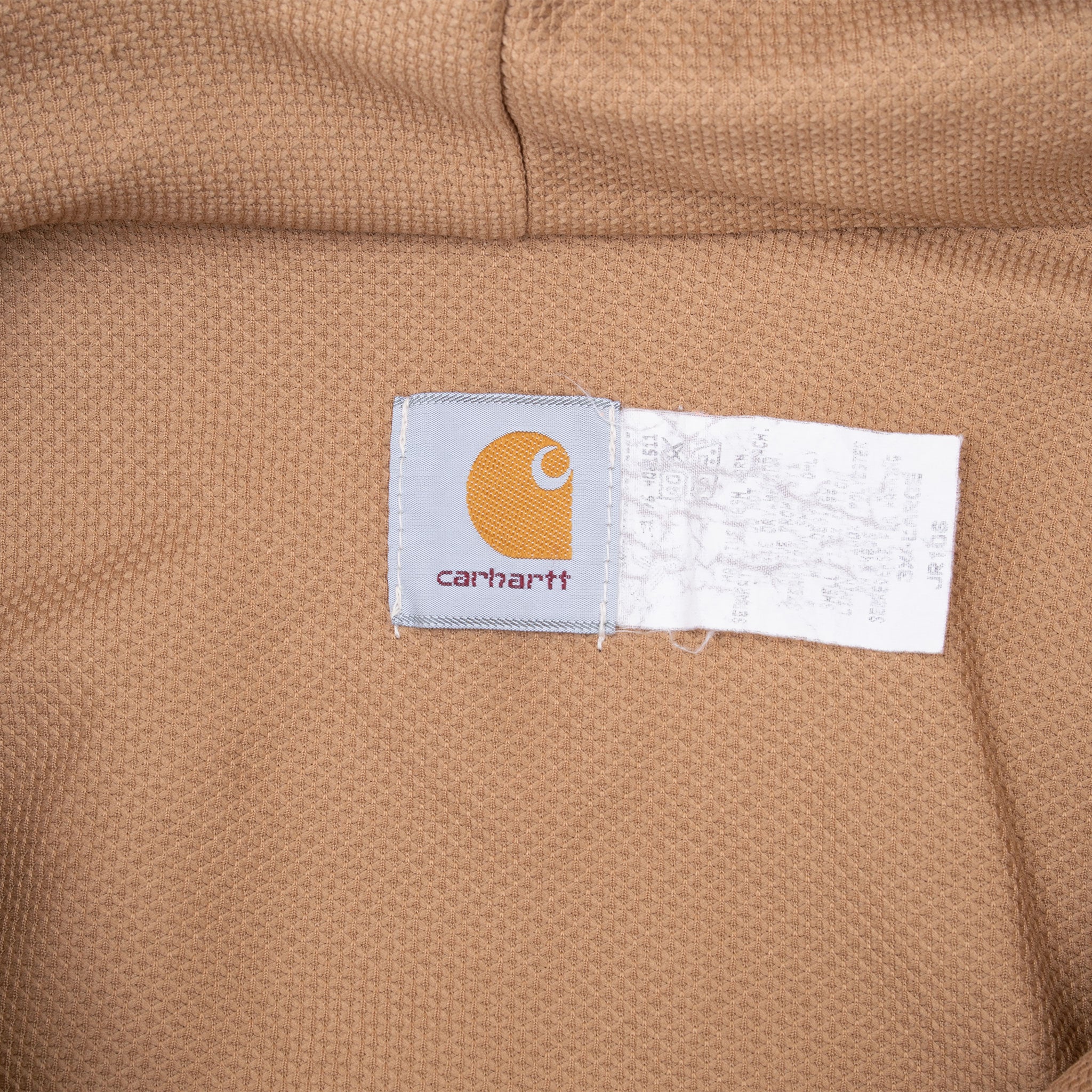 Vintage Carhartt Sandstone Hooded Active Jacket Jr106 Size 3XL Made In Usa