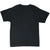 Back of plain black short-sleeve Superman T-shirt