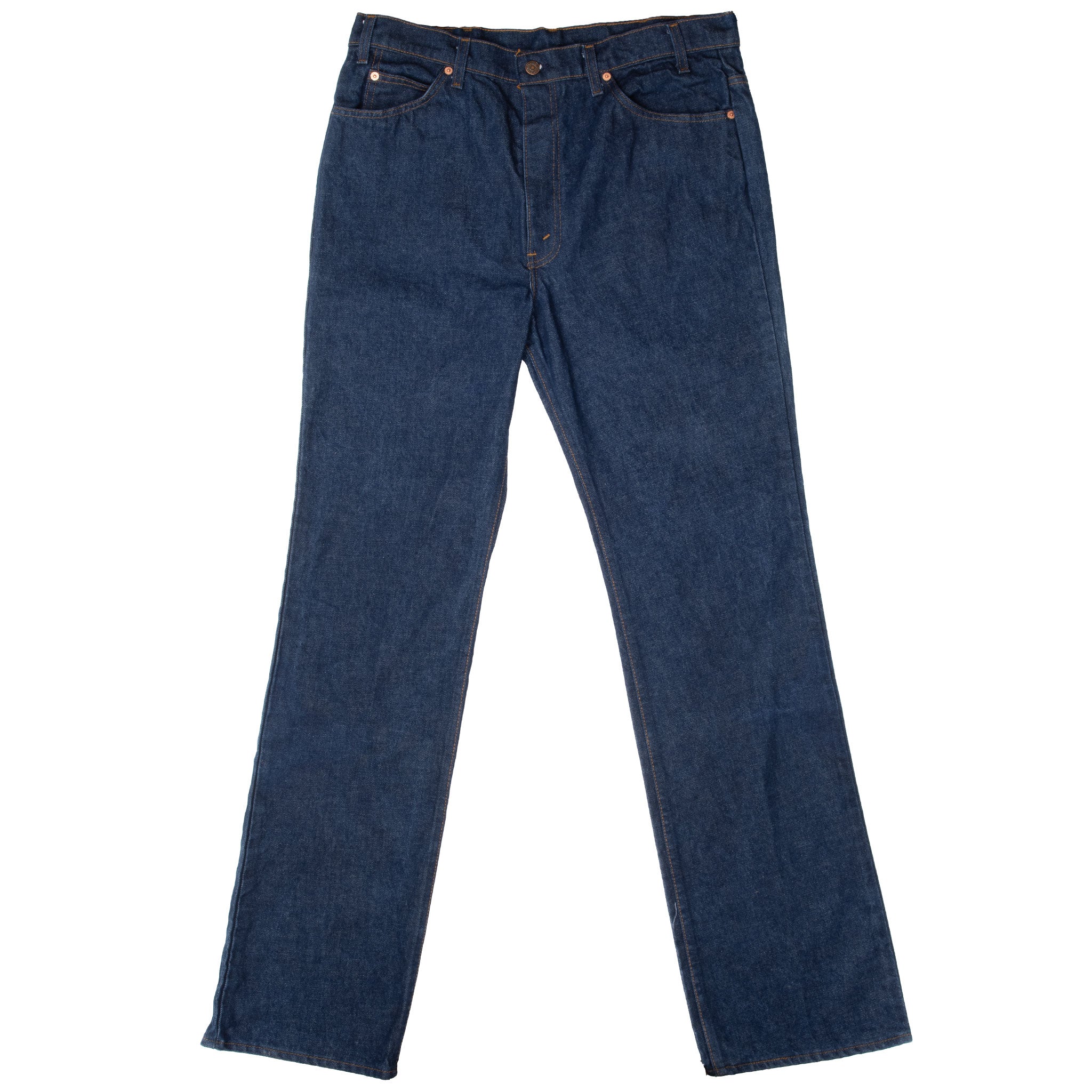 Vintage Levis 517 Orange Tab Dark Wash Indigo Jeans 1980S 37X36 Made In Usa

Size on tag 38X36 actual Size Is 37X36

Back Button #585