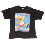 Vintage The Simpsons Homer Just Donut Tee Shirt 1990S Size Medium With Single Stitch Sleeves