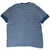 Back of Polo Ralph Lauren blue striped short-sleeve henley T-shirt