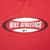 Vintage Nike Athletics Spellout Red Tee Shirt 2000S Size 2Xl