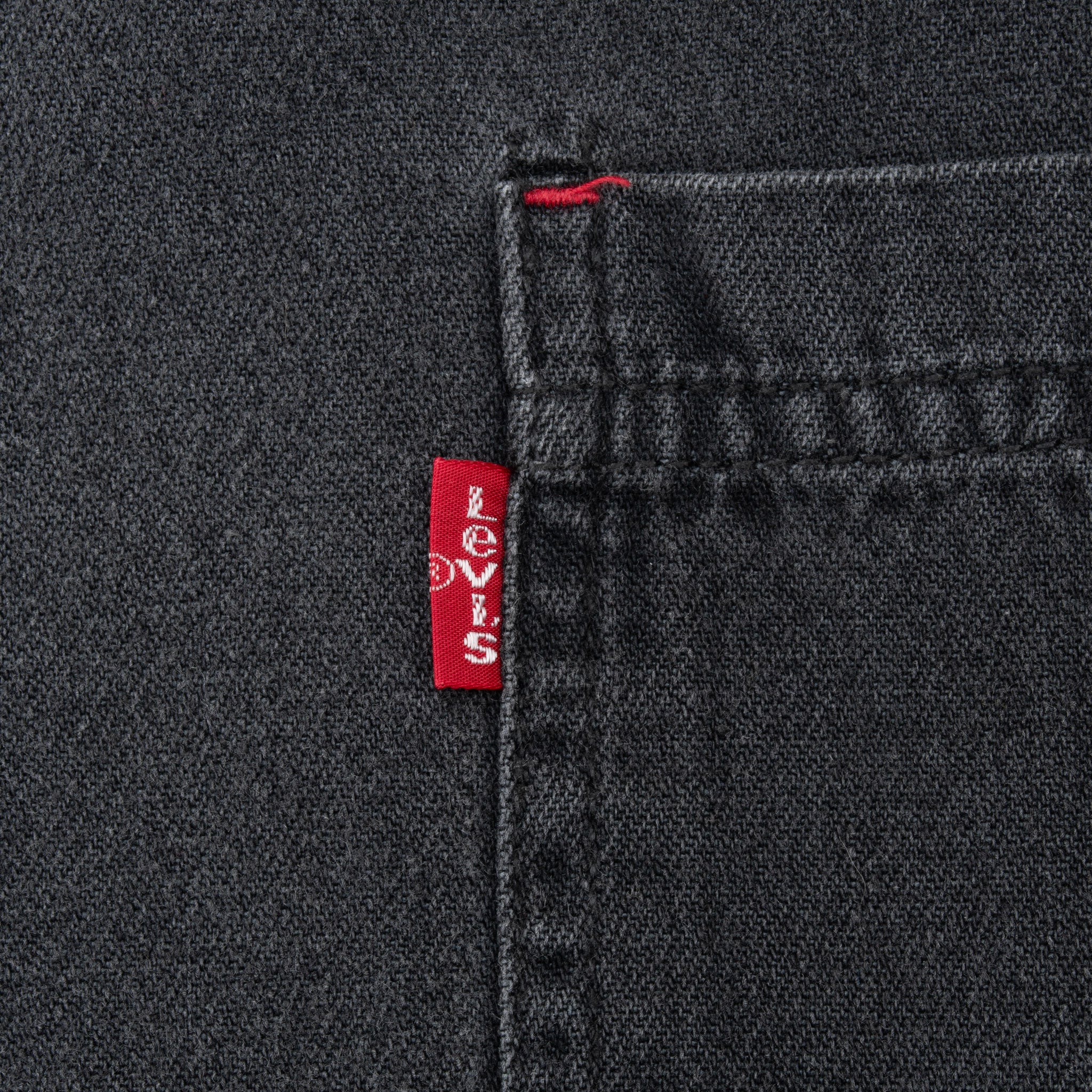 Vintage Levis Red Tab Denim Black Pocket Shirt 1990S Size Medium