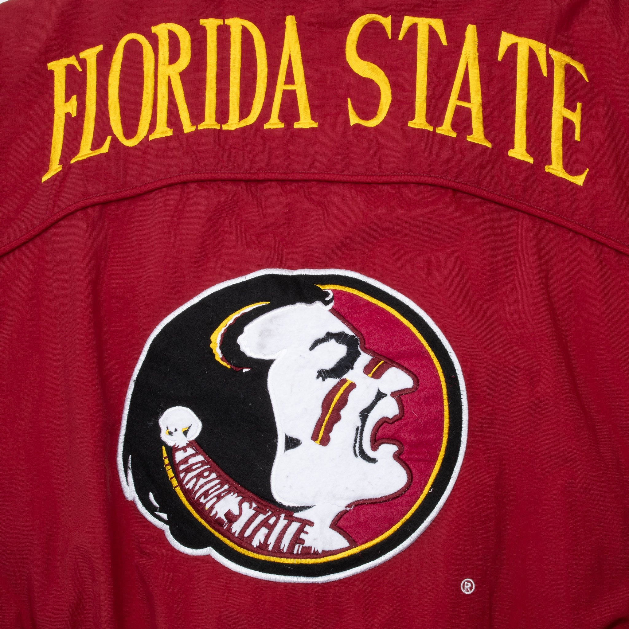 Vintage Ncaa Fsu Florida State Seminoles Windbreaker Jacket 1990S Size Large