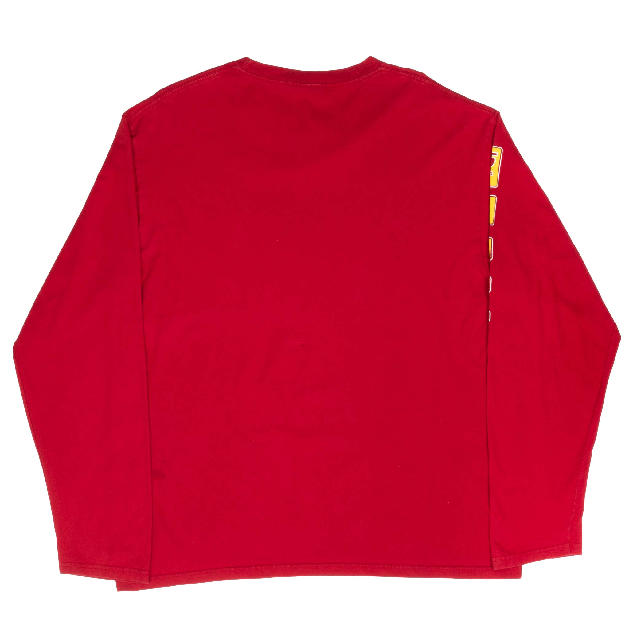 Vintage Nautica Jeans Red Long Sleeve Tee Shirt 2000S Size Large