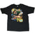 Full front view of black Green Bay Packers graphic T-shirt