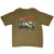 Front of olive green Looney Tunes T-shirt with Taz L.T. Boot Camp military graphic