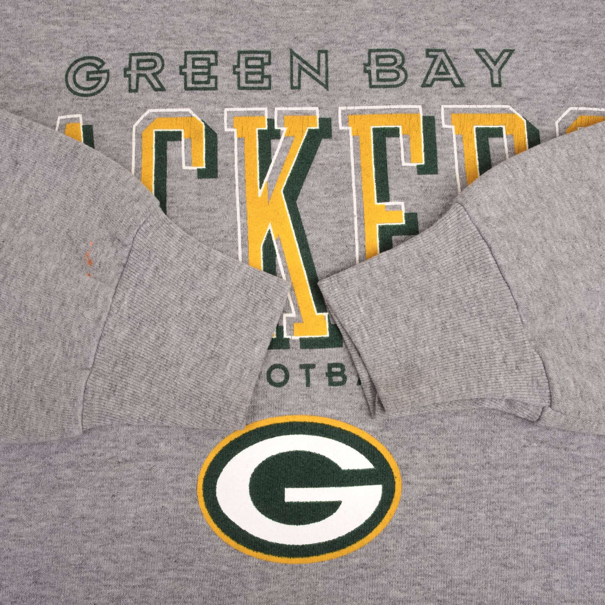 Vintage Nfl Green Bay Packers 1997 Grey Sweatshirt Size Large Made In USA