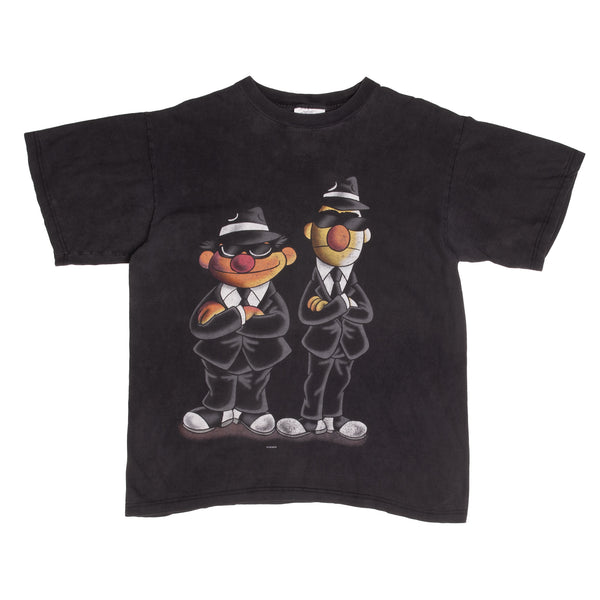 Vintage Sesame Street Bert And Ernie Secret Agents 1990S Tee Shirt Size Medium