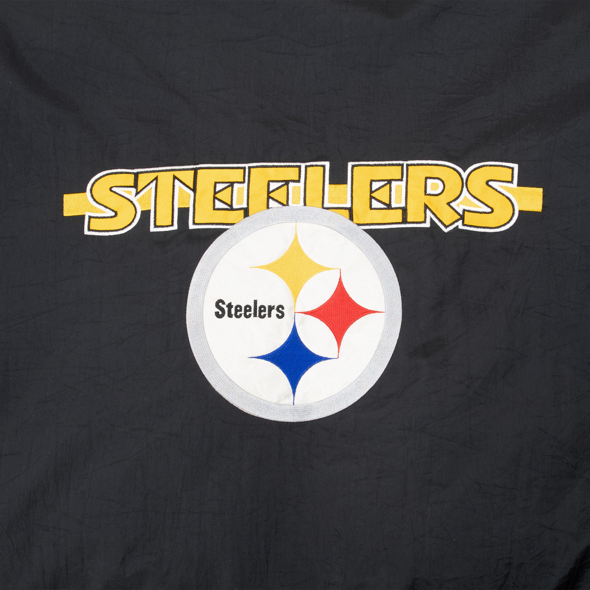Vintage Nfl Pittsburgh Steelers Heavy Windbreaker Jacket 1990S Size 2XL