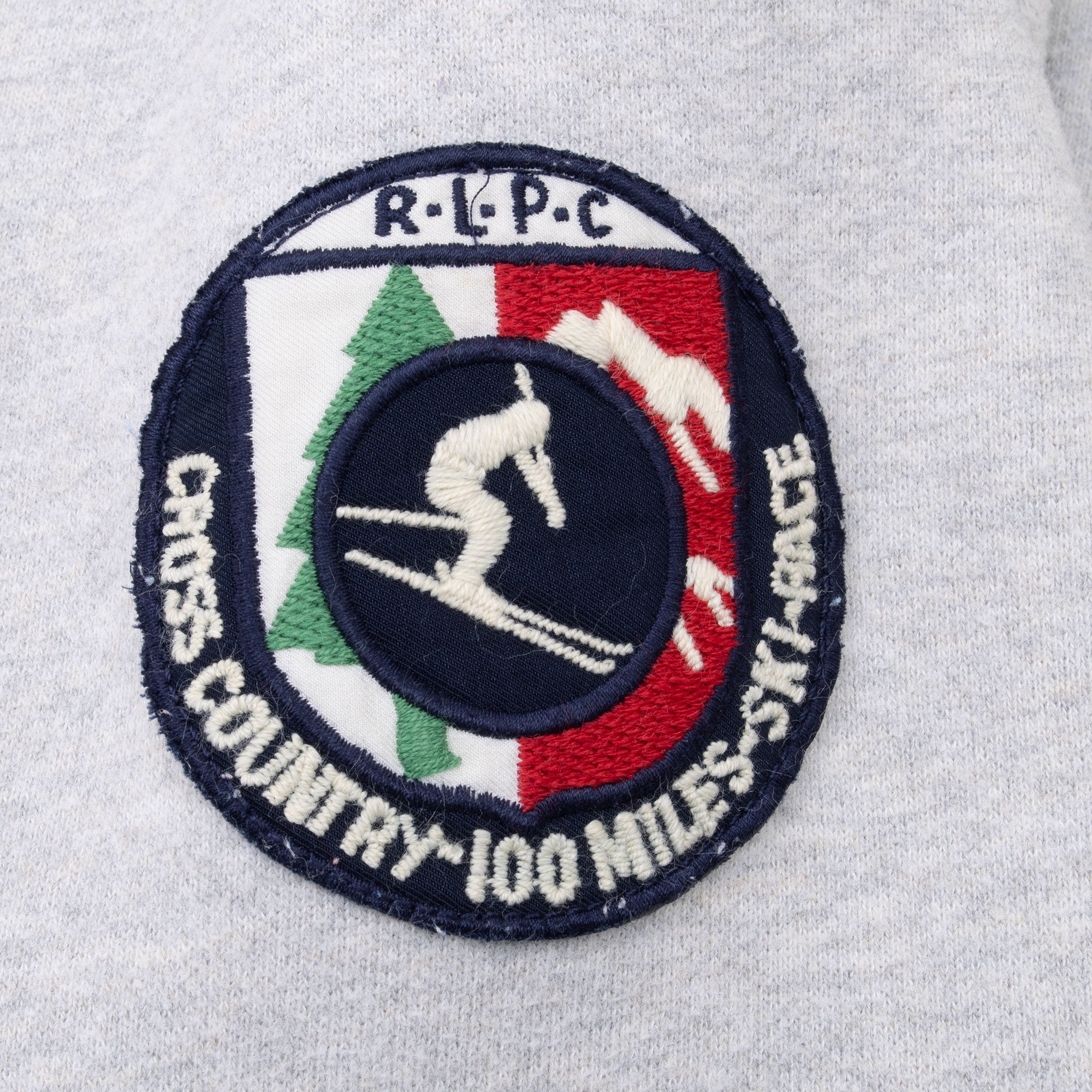Vintage Polo Ralph Lauren Grey Sherpa Cross Country 100 Miles Ski Race Lined Hoodie Sweatshirt 1990S Size 2Xl Tall 