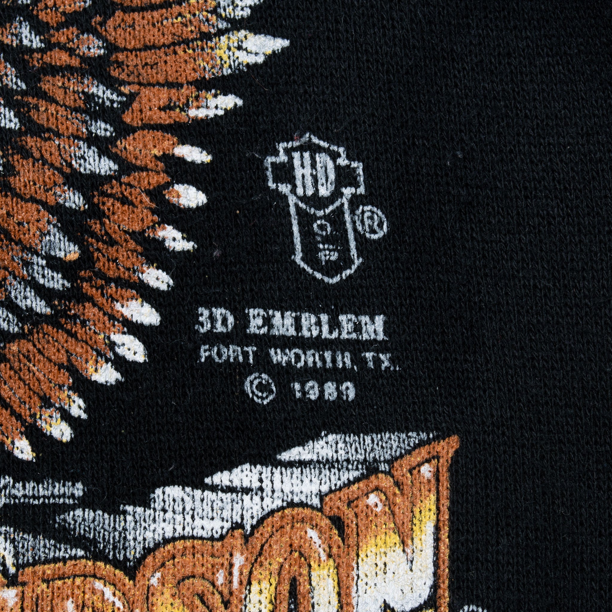 Vintage Harley Davidson 3D Emblems Sweatshirt 1990S Size Small Preschool Made In Usa