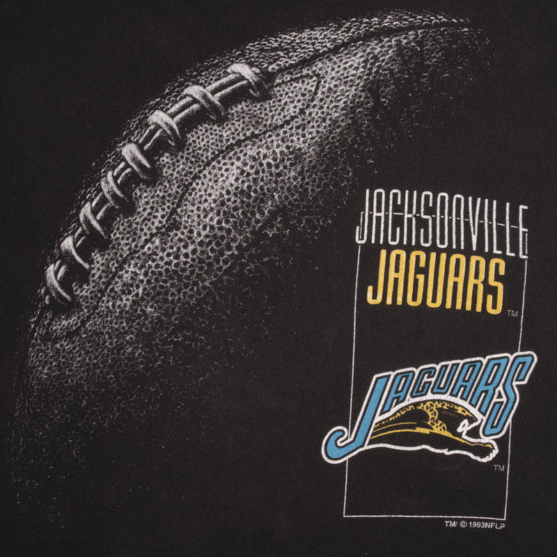 Vintage NFL Jacksonville Jaguars Banned Logo Tee Shirt 1993 Medium Made In Usa With Single Stitch Sleeves