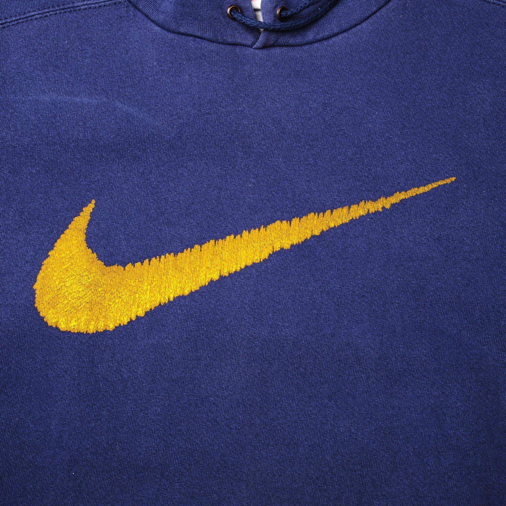 Vintage Nike Hoodie Sweatshirt 1990S Size Large Made In USA.