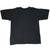 Back of black short-sleeve T-shirt with no graphic