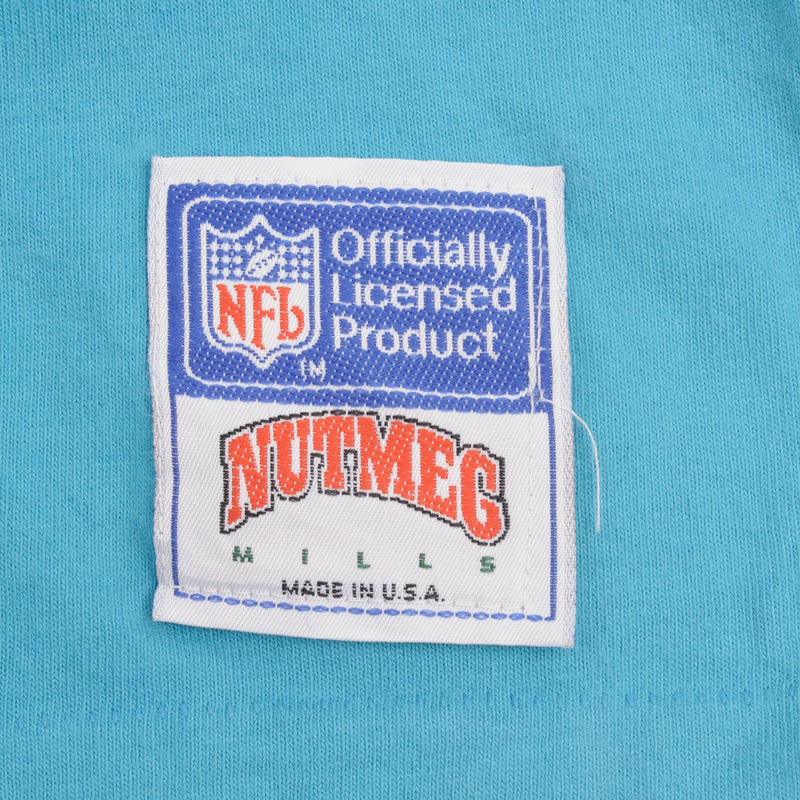 Vintage NFL Miami Dolphins 1990S Tee Shirt Size Large Made In USA With Single Stitch Sleeves