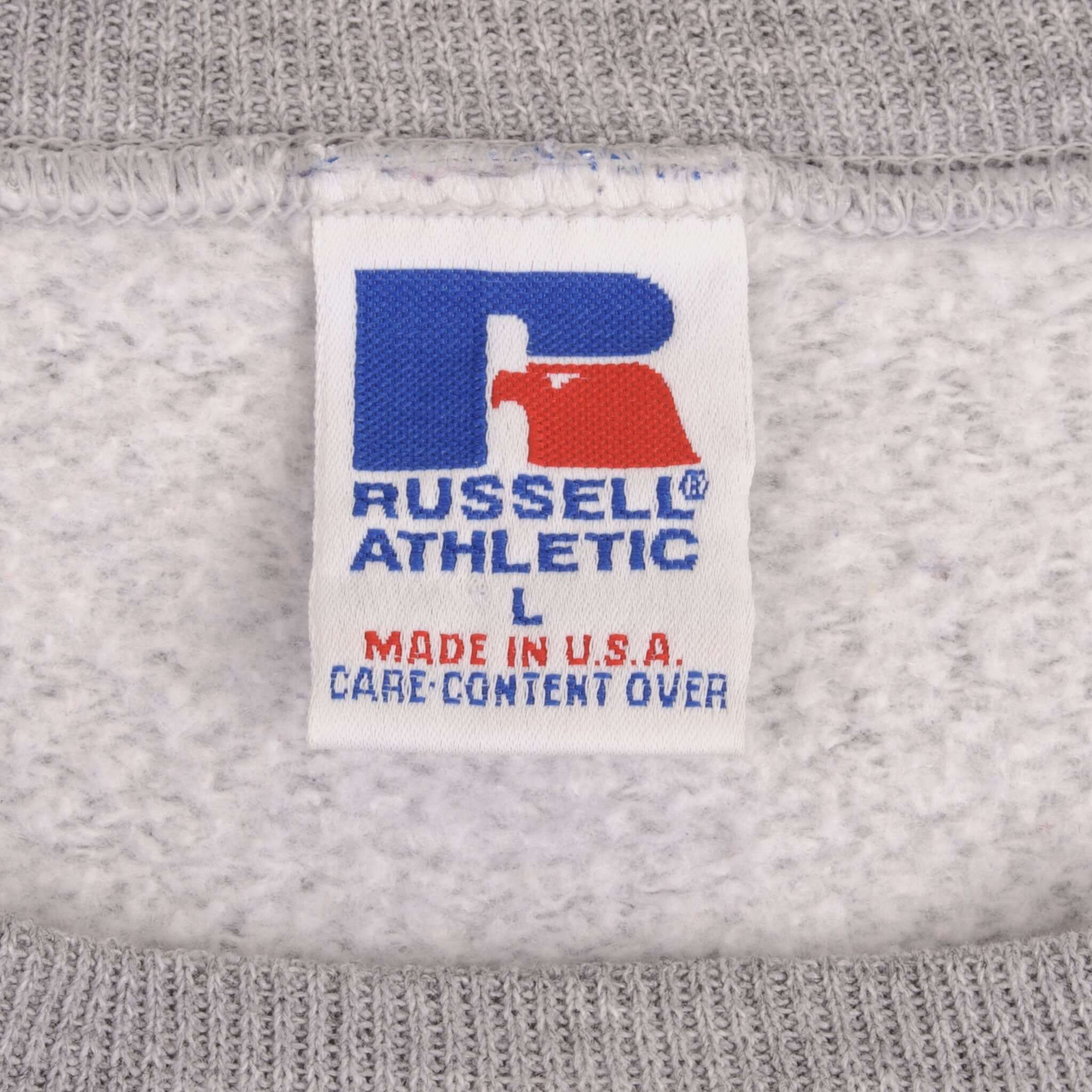 Vintage Nfl Minnesota Vikings Grey Russel Sweatshirt 1990S Size XL Made In USA