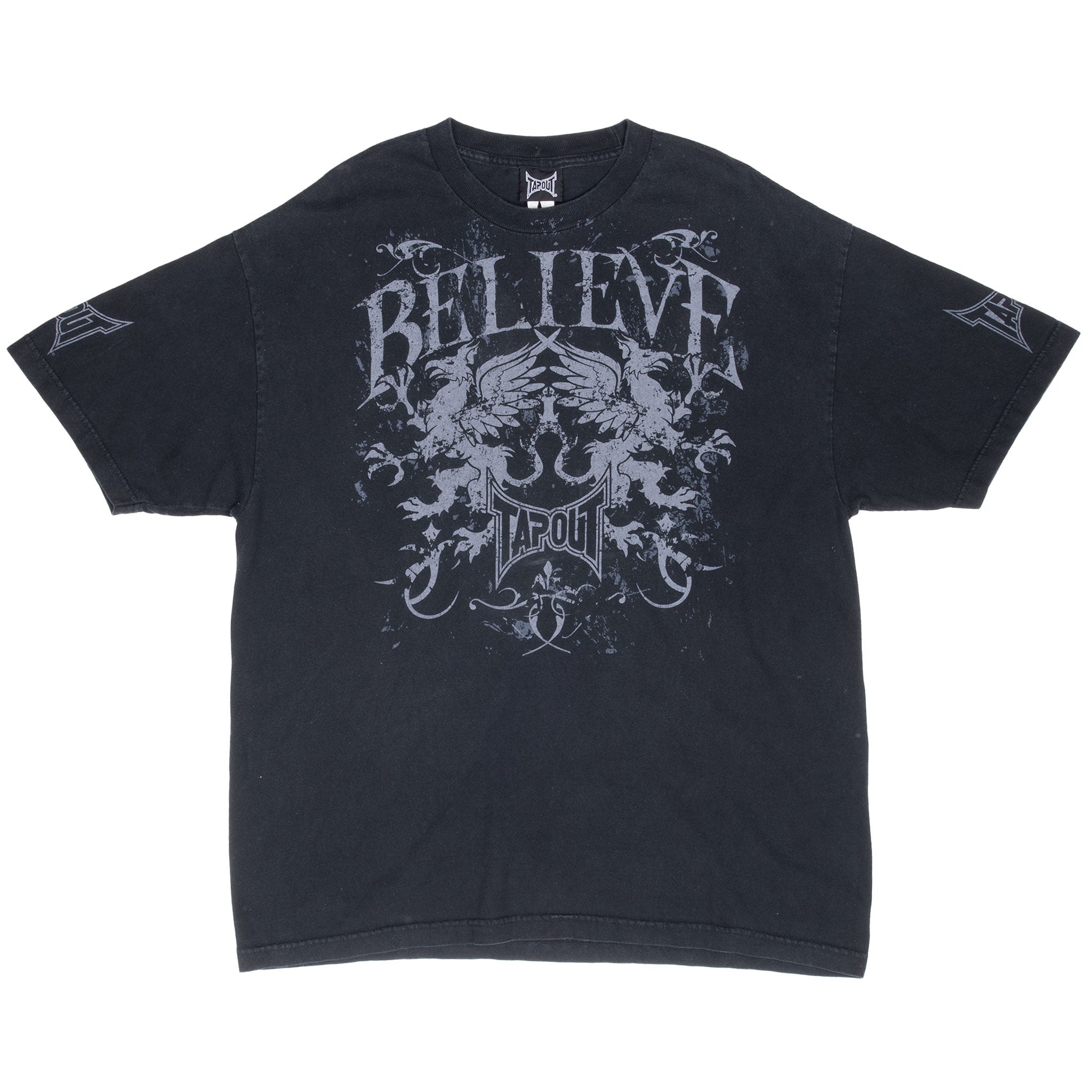 Vintage Mma Ufc Tapout Believe Tee Shirt 2000S Size XL