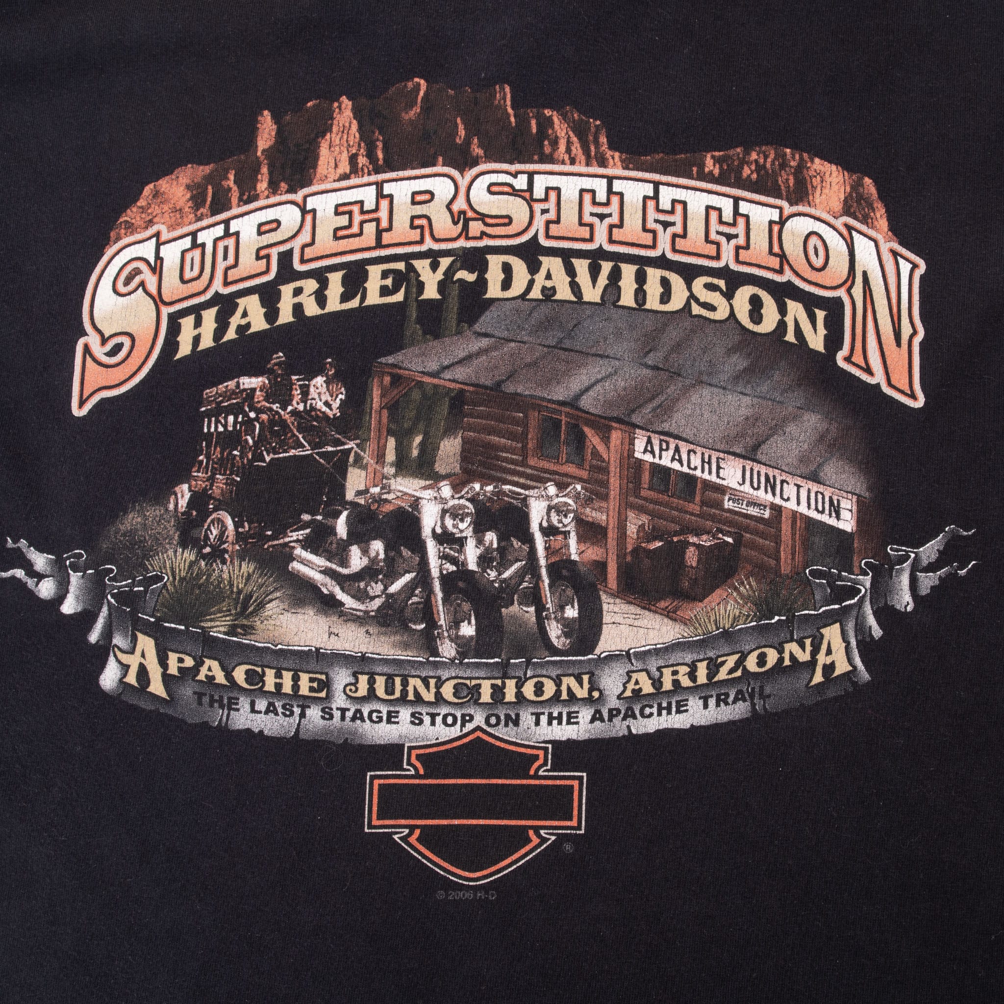 Vintage Harley Davidson Arizona Long Sleeve Pocket Tee Shirt 2006 Size Medium