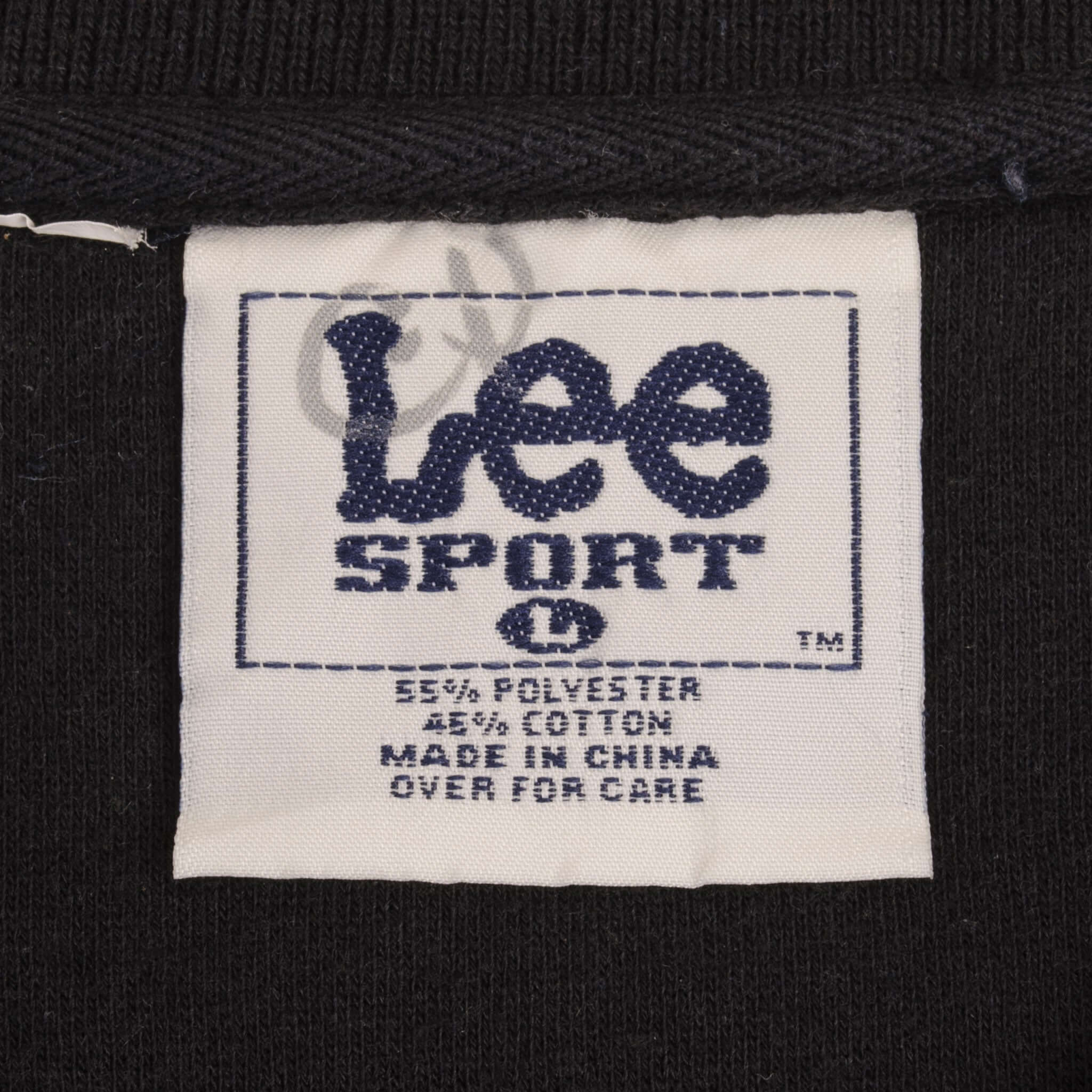 Vintage Nba Phoenix Suns Black Lee Sport Sweatshirt 1990S Size Large