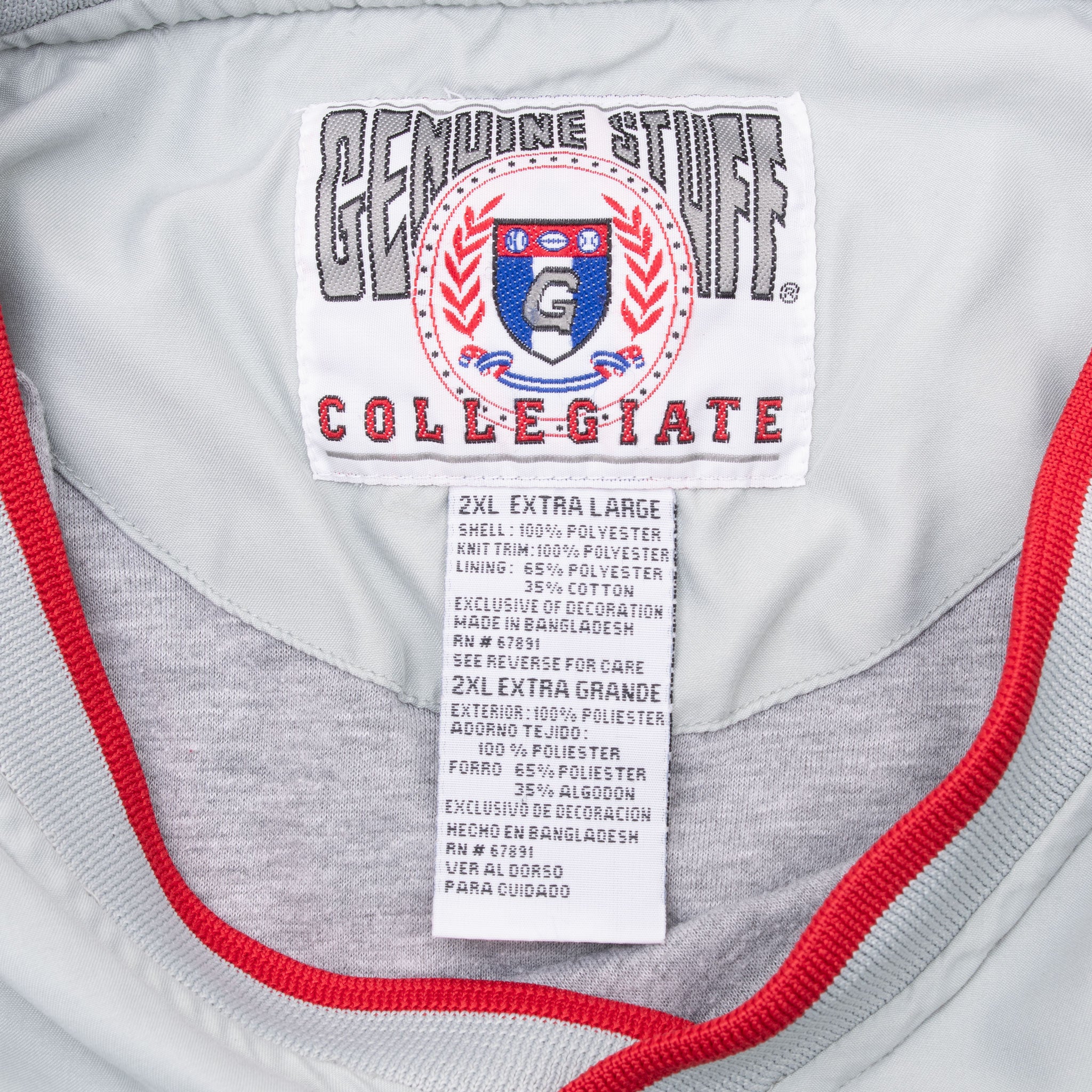 Vintage Ncaa Ohio State Pullover Jacket 1990S Size 2Xl