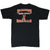 Back of black Harley-Davidson T-shirt with McMahon's Beaver Falls, PA graphic