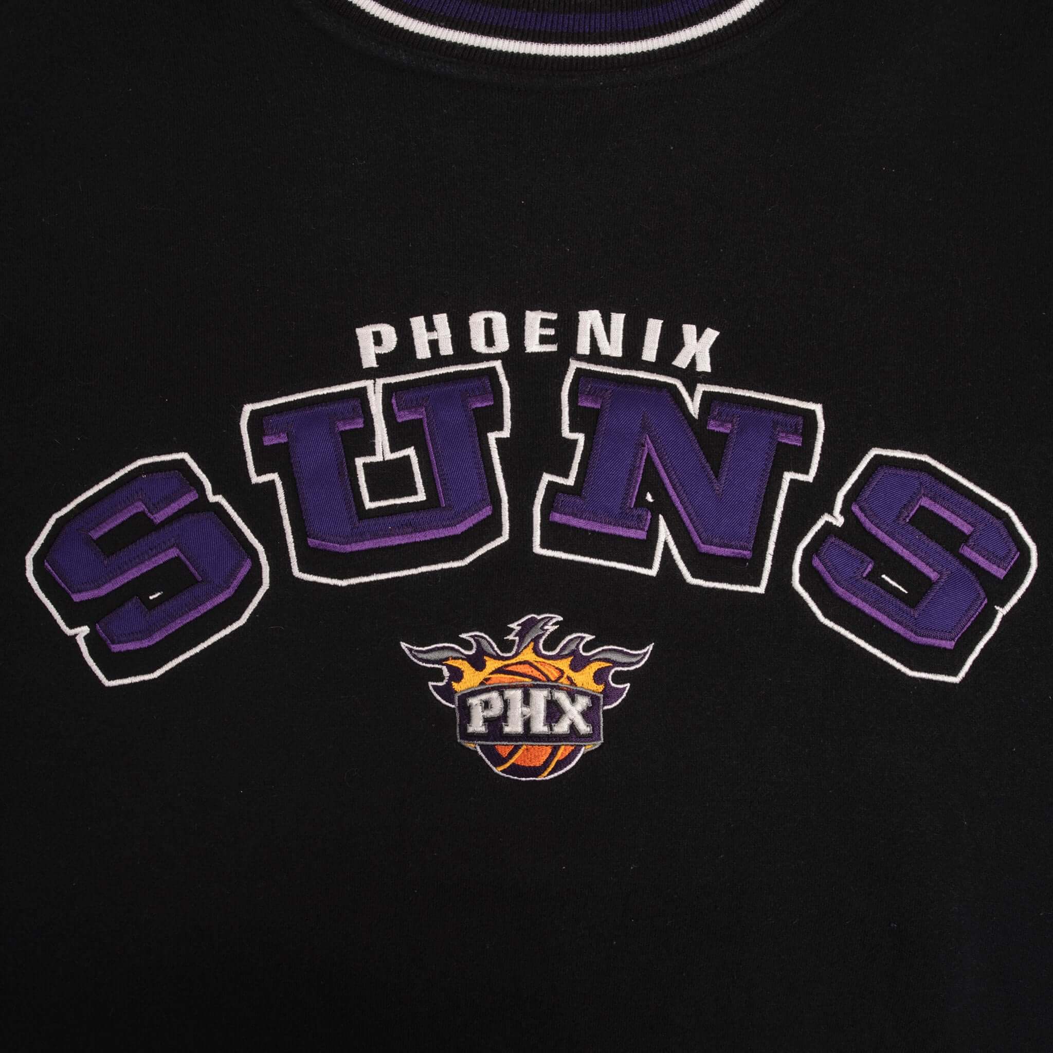 Vintage Nba Phoenix Suns Black Lee Sport Sweatshirt 1990S Size Large