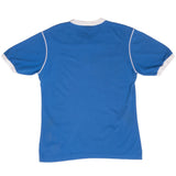 Vintage Nike Classic Swoosh Henley Blue Tee Shirt 1980S Size Medium Made In Usa With Single Stitch Sleeves