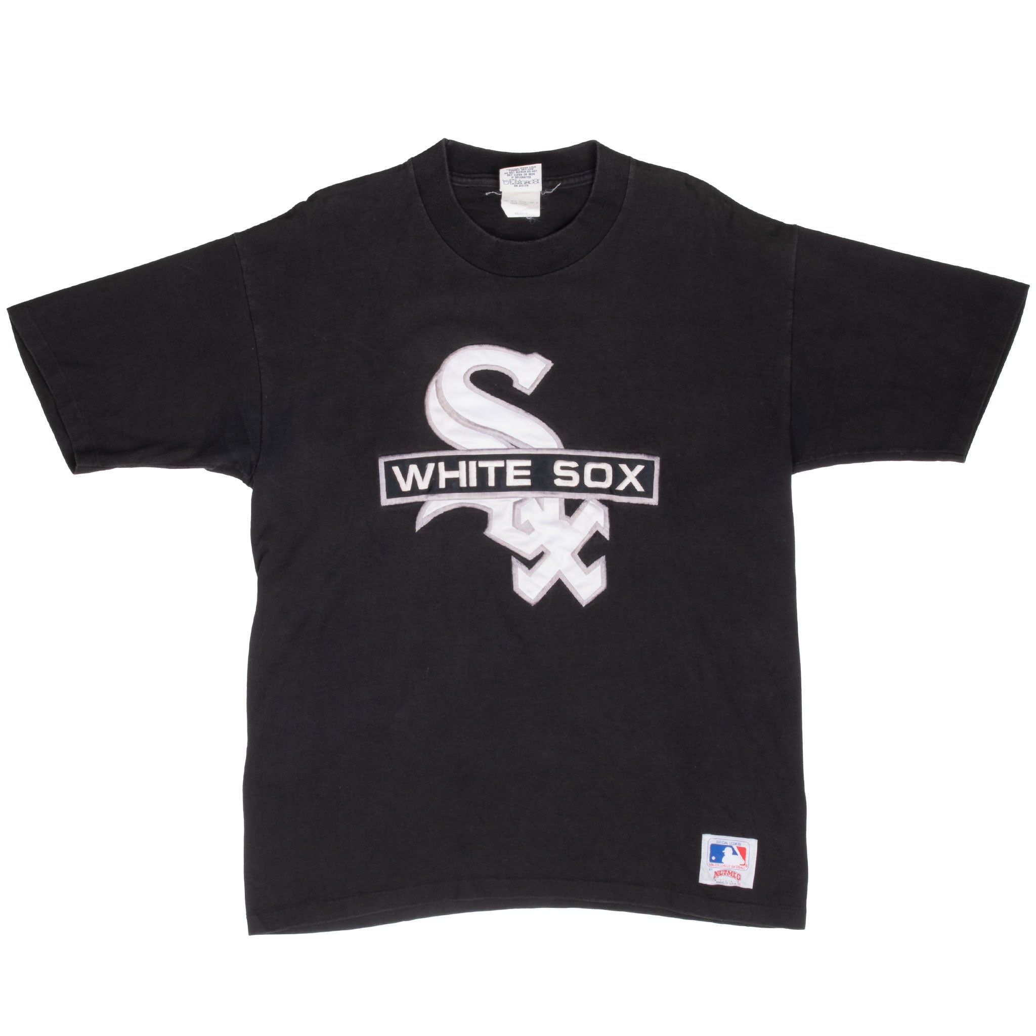 Vintage Mlb Chicago White Sox Embroidered 1990S Tee Shirt Size Large Made In Usa With Single Stitch Sleeves