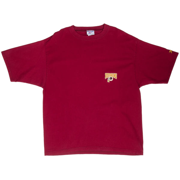 Vintage Nfl Washington Redskins Reebok Tee Shirt Size XL Made In Usa With Single Stitch Sleeves