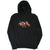 Full front view of black Polo Ralph Lauren hoodie with multicolor polo match embroidery