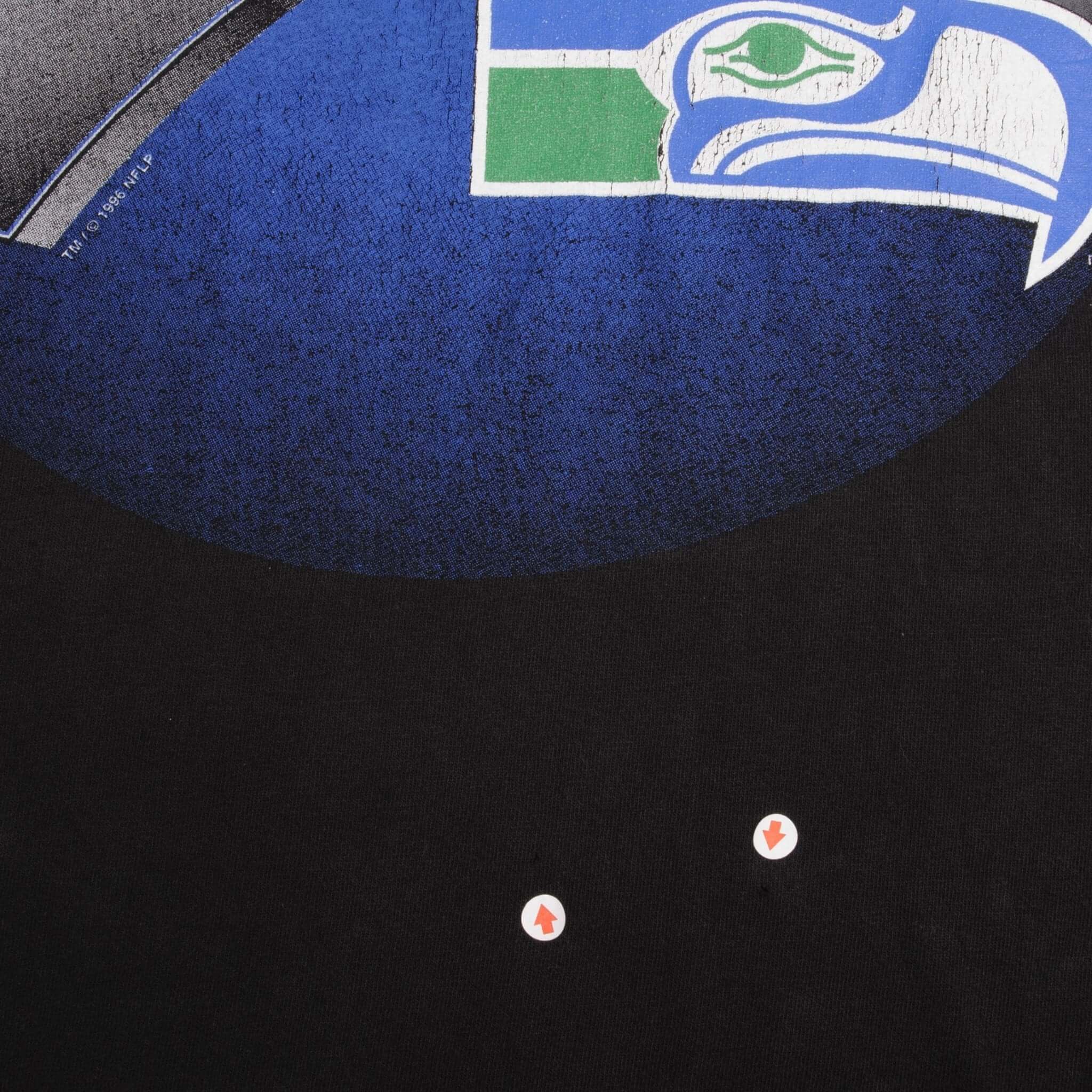 VINTAGE NFL SEATTLE SEAHAWKS 1996 TEE SHIRT SIZE XL MADE IN USA