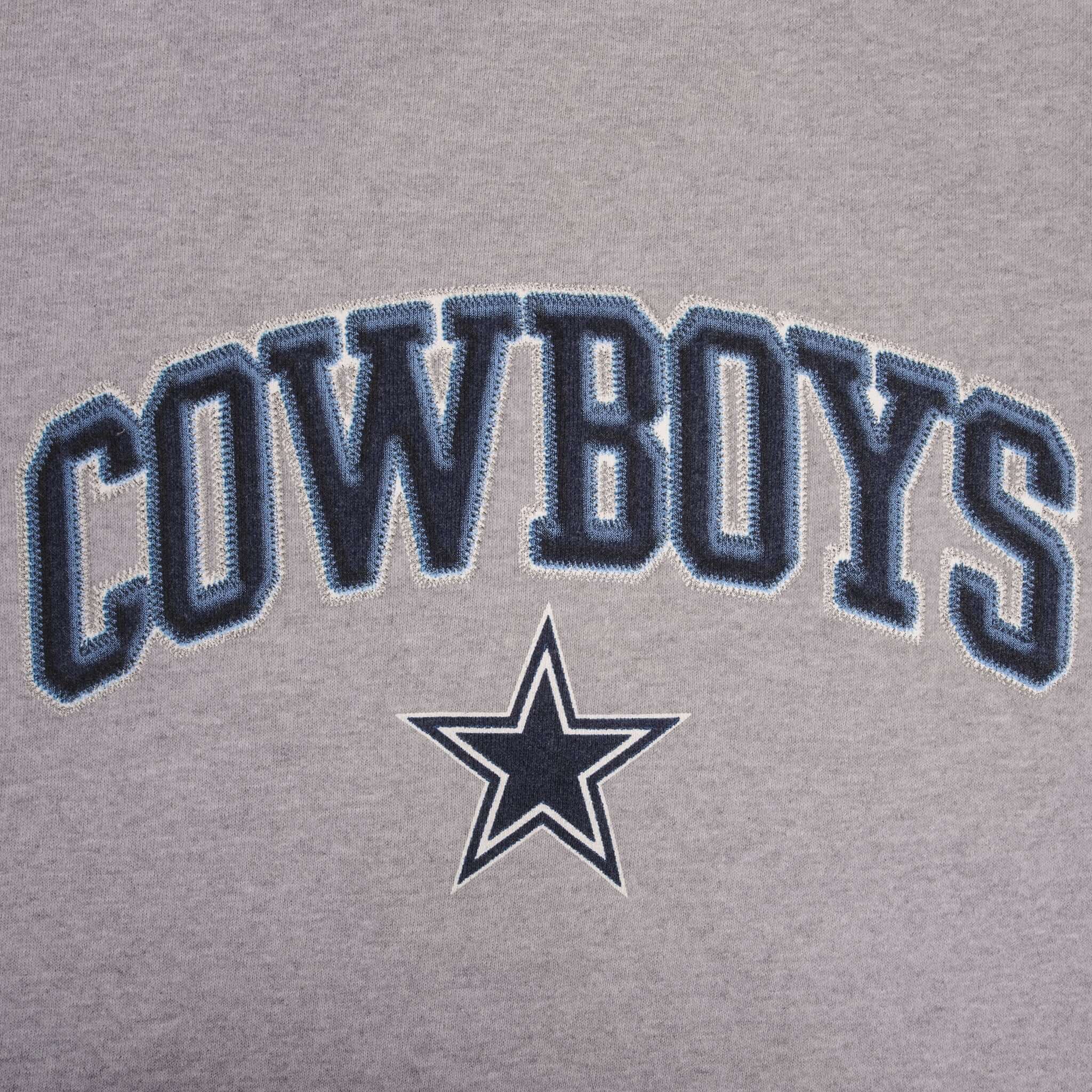 Vintage Nfl Dallas Cowboys Grey Sweatshirt 1990S Size XL Made In USA