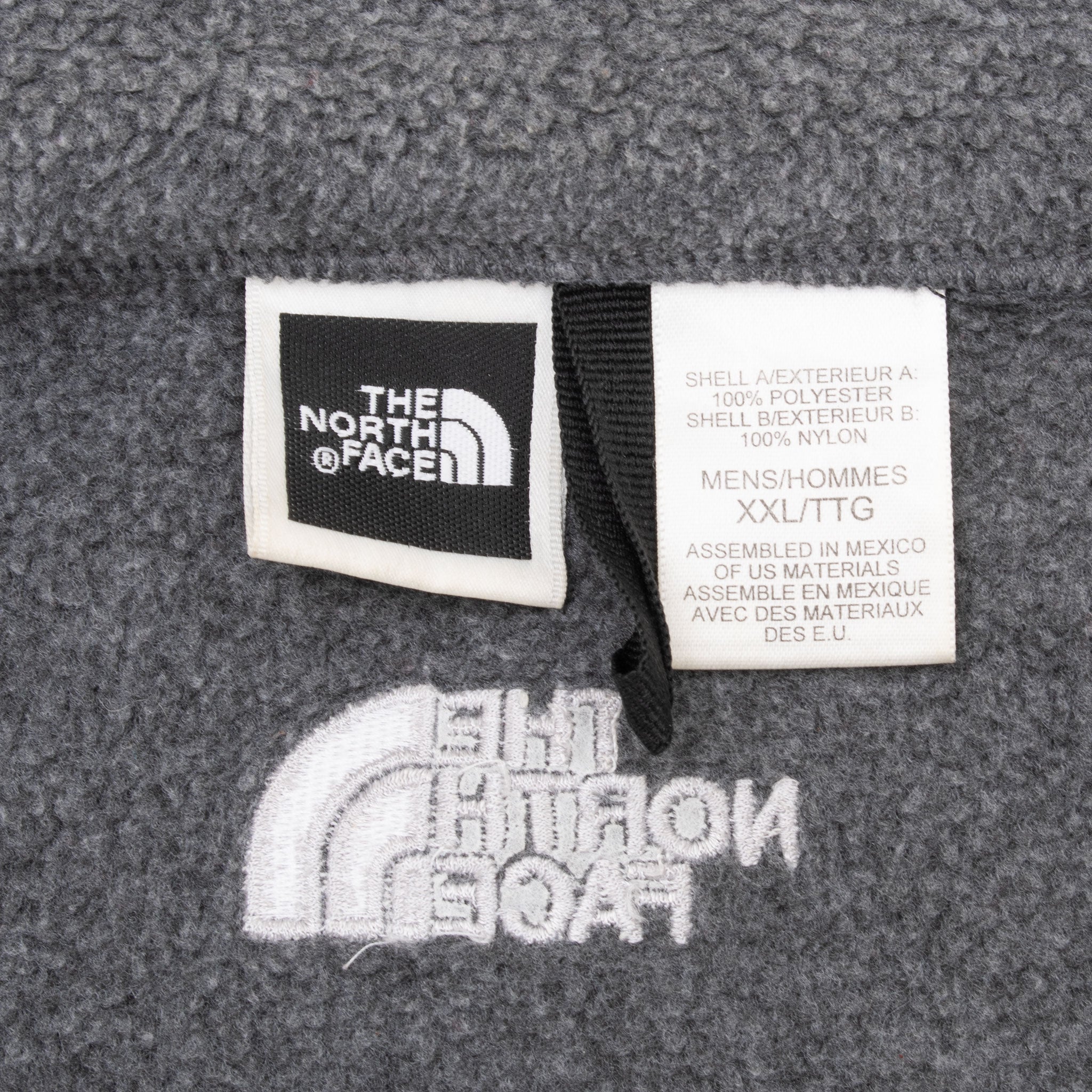 Vintage The North Face Polartec Grey Fleece Jacket 2000S Size 2Xl