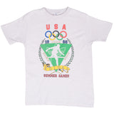 Vintage Adidas 1988 Olympic Games Seoul Korea Team Usa Tee Shirt Size Small Made In Usa