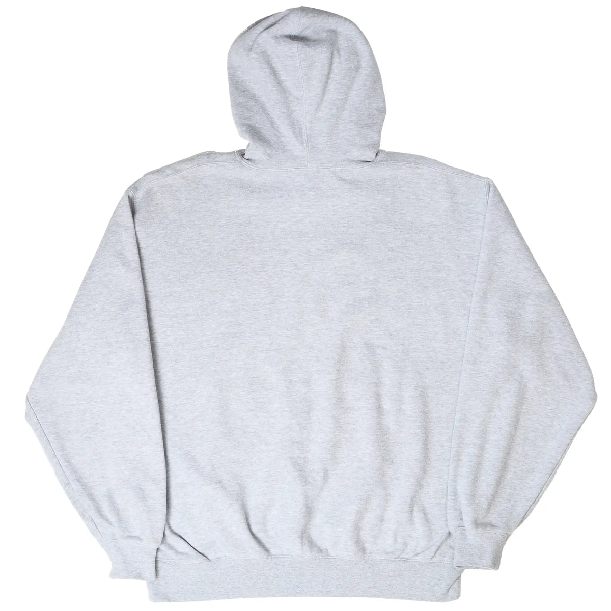 Back of grey Nike Carolina pullover hoodie with plain design