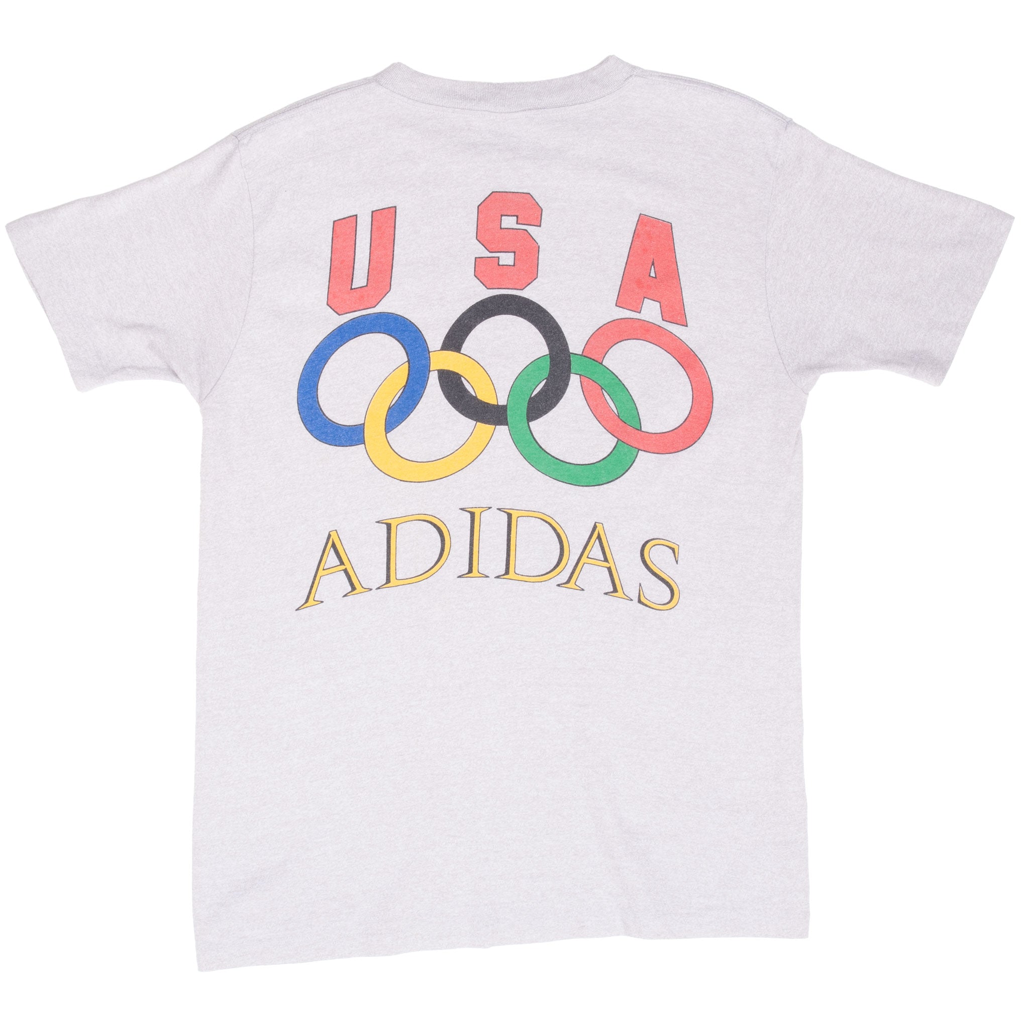 Vintage Adidas 1988 Olympic Games Seoul Korea Team Usa Tee Shirt Size Small Made In Usa