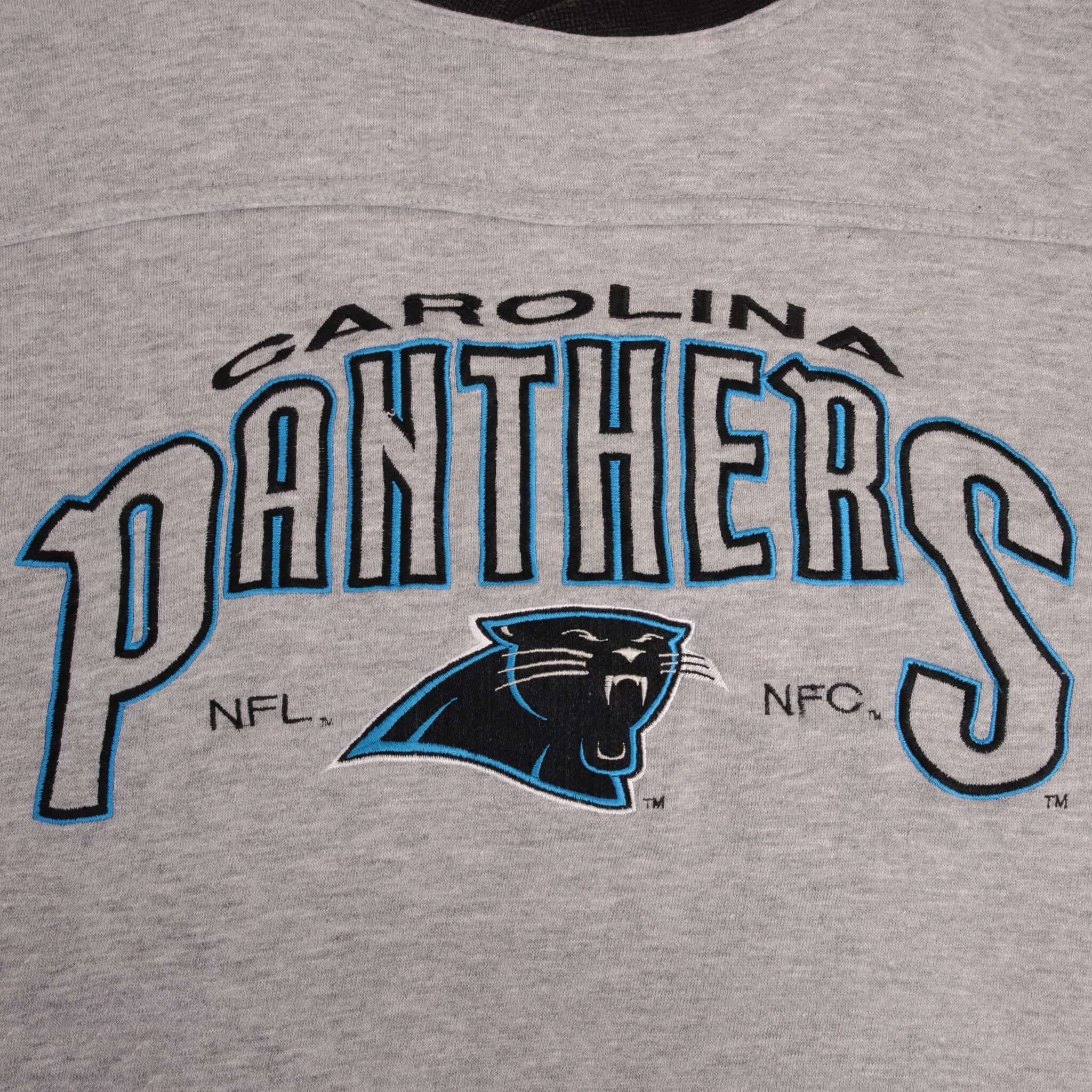 Vintage NFL Carolina Panthers 1990S Grey Sweatshirt Size Medium