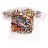 Vintage Nascar All Over Print Dale Earnhardt 1990S Tee Shirt Size 2XL Made In USA 