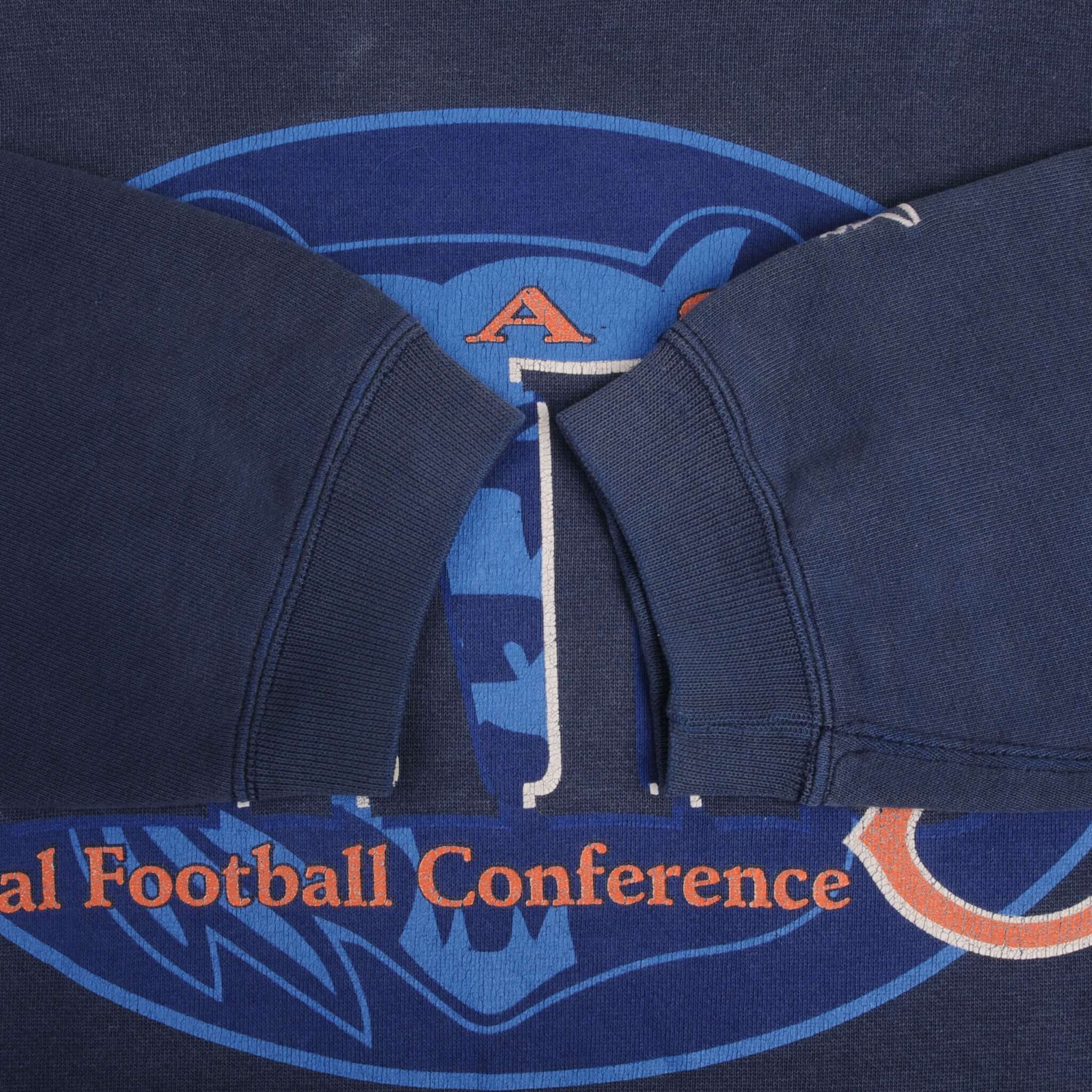 Vintage NFL Chicago Bears Starter Blue Sweatshirt 1990S Size Large