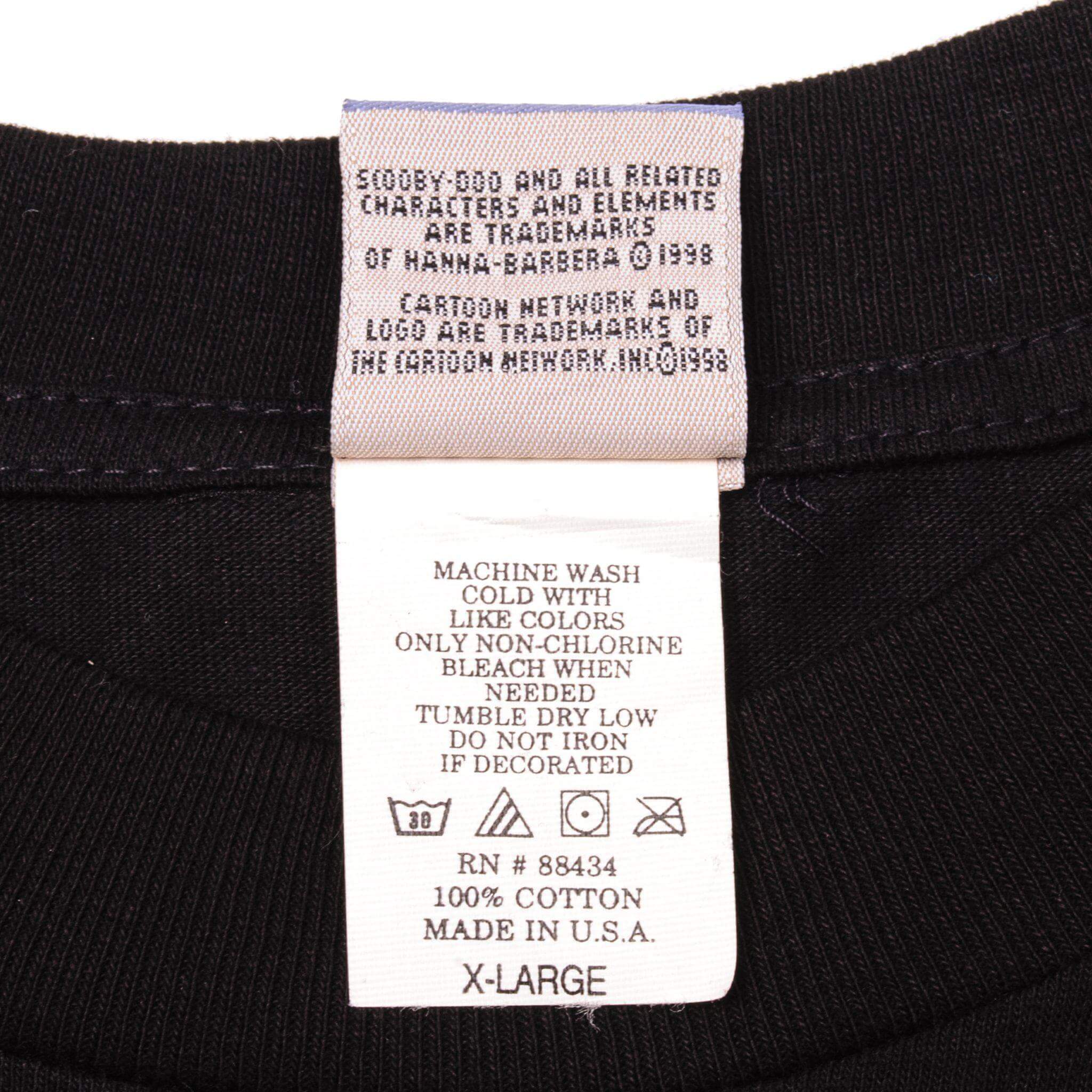 VINTAGE SCOOBY DOO ! TEE SHIRT 1998 SIZE XL MADE IN USA