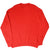 Back of plain red Kansas City Chiefs crewneck sweatshirt