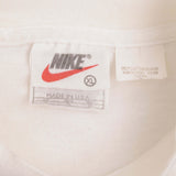 Vintage Nike Long Sleeve Turtle Neck White Heavy Weight Tee Shirt 1990S Size XL